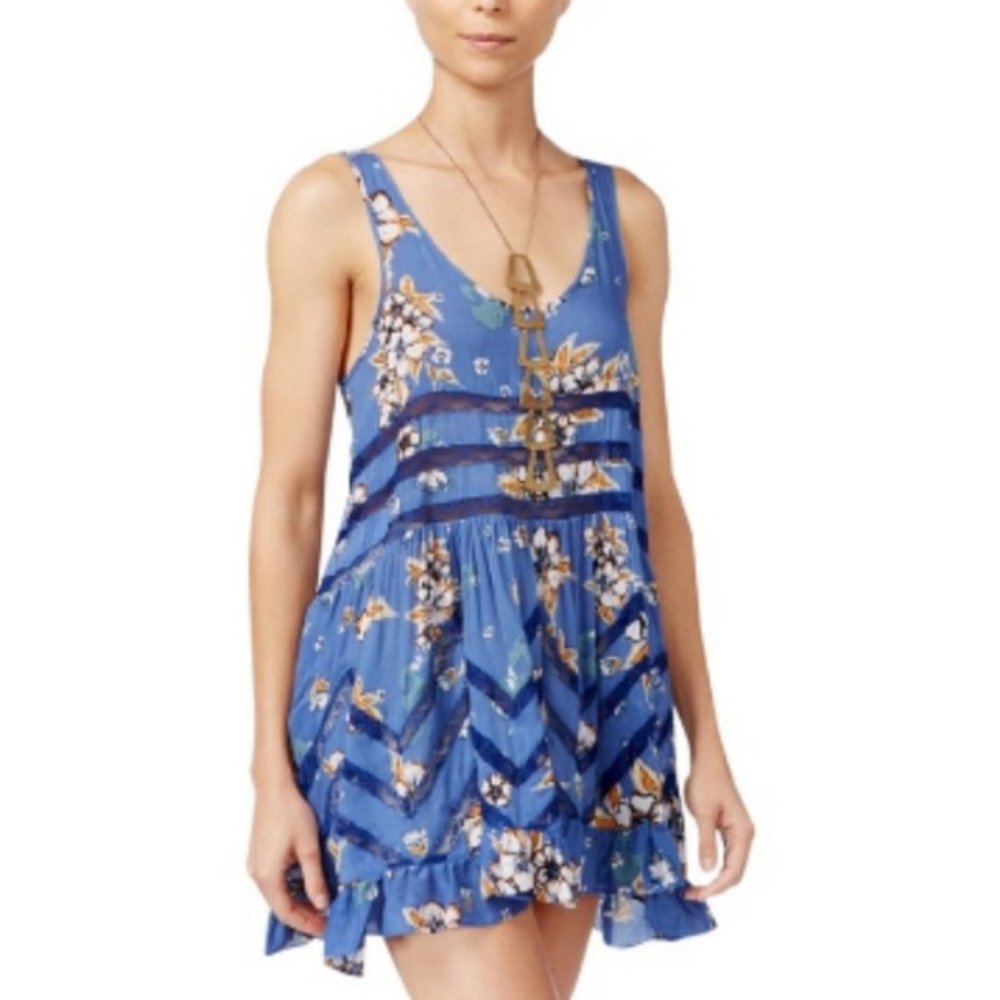 🌻FREE PEOPLE I Voile & Lace Cobalt Combo